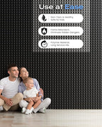 Sonicism Soundproof Wall Panels Self-Adhesive Pyramid 48 Pack,2" X 12" X 12" Acoustic Panels High Density Sound Proof Foam Panels for walls Fast Expand,Sound Absorption & Decoration(Black/Gray)