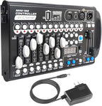 Battery Dmx Controller with Midi, Portable Dmx Controller for Moving Head Lights, Dmx 192 Controller Lighting Console, Dmx512 Controller with Built-in Battery