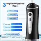 ZUAMEGURechargeable Water Flosser for Teeth Cleaning - Designed for Teeth, Portable Oral Irrigator, IPX7 Waterproof, Includes 5 Professional Tips - Ideal for Daily Oral Care and Family Travel Use