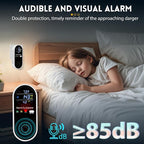 4 Packs Carbon Monoxide Detectors Plug in, 4-in-1 Natural Gas Leak Detector & Carbon Monoxide Detectors with Temperature & Humidity, Natural Gas Detectors for Home/Apartment/RV