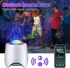 Flyinwe Hoom Decor Star Projector, Galaxy Projector for Bedroom, Night Lights for Kids, Ceiling Projector for Teen Girls, Night Light Projector for Bedroom, Music Speaker, White Noise Sound Machine