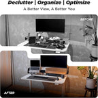 ULTRARM Moodular Add-ons Phone Stand [Accessory Only - Requires Moodular Wooden Monitor Stand Slide Rails for Use] Black MSA-PS