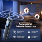 Qyzue Hidden Camera Detectors, Spy Camera Detector with RF Signal & Infrared Detection for Wireless Cameras, GPS Trackers, Privacy Protection, Portable Travel Safety Tool
