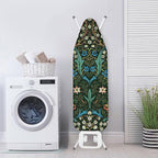 ZCFYGDX William Morris Ironing Board Cover Nylon Buckle Fastening Easy to Install Iron Decor Covers Standard with Elastic Edge Scorch Resistant Protective Covers for Iron Board 15x54 Vintage Print