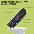 599-193 AC Climate Control Module Compatible with Select Chevrolet & GMC Air Conditioning Module Panel, HVAC Temperature Control Switch Unit, 599193 A/C Heater Climate Control Module