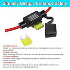 30A 360W DC 36V/48V to 12V Voltage Converter with Fuse - Waterproof Step Down Regulator Buck Reducer Power Transformer for Golf Cart - DC 36V/48V to 12V 30A