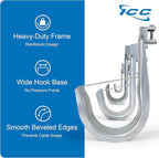 ICC Beam Clamp J Hook 3/4” Without Retainer Clip - Galvanized Steel Cable Management Hooks for Hanging Cable to Beams - Rust-Resistant, EIA and TIA Compliant - 3/4 Inch 25 Pack