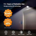 AIKVSXER 200W LED Barn Light 30000LM Dusk to Dawn LED Outdoor Area Security Light with Photocell IP66 Waterproof 6500K Daylight for Yard Street Farm Garden Garage 12 Pack