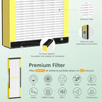 4 Pack HEPA only, FLT4825 HEPA Filter B Replacement, Compatible with Guardian Air Purifier AC4825 AC4300 AC4800 AC4900 AC4850