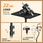 Facilife Projector Stand Tripod on Wheels, Adjustable Height 29-44 Inches, Laptop Tripod Stand Rolling, Heavy Duty Projector Tripod Metal Construction, Multifunctional for Office & Home (29-44 Inches)