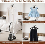 LAKALA Garment Steamer for Clothes, 30-Second Instant Heat-Up, 2.5L Water Tanks, with Pant Clips & Dual Hanger, Powerful Handheld, 4-Stage Adjustable Height, Standing Floor Steamer Wrinkle Remover