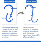 Body Back Buddy Classic USA Made Handheld Full Body Massage Cane Pressure & Trigger Point Massage Tool for Deep Tissue Pain Relief - Dual Massage Hooks for Back, Shoulder, Neck. Manual Back Massager