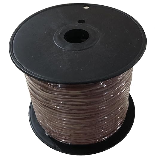 EASTWIRE 18/3 500ft Thermostat Wire, Solid Copper Wire, 18 Gauge Conductor, ETL Listed CL2 Power Limited Circuit Cable for Indoor/Outdoor Low Voltage Applications Use,Brown (18/3, 500ft)