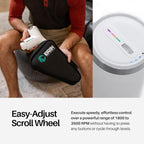 Ekrin Athletics White Kestrel Percussive Massager - Enhanced Precision & Comfort for Elite Muscle Recovery & Wellness - Relieve Sore Muscles and Stiffness
