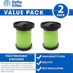 Fette Filter -1610335 Vacuum Filter Compatible with Bissell Multi Reach Cordless Vacuum Model # 1985 1985T 2151A 21512 21513 2151C 2151V Compare to Part # 1610335 (2QTY)