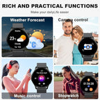Smart Watch for Men Women Fitness: Make Answer Call Running Digital Mens Watches Waterproof Smartwatch Android Phone iPhone Samsung Compatible Step Pedometer Tracker Heart Rate Sleep SpO2 Monitor