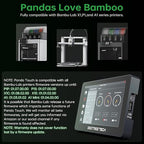 BIGTREETECH Panda Touch for Bambu-Lab P1S, P1P, X1C, X1E, A1, A1 Mini 3D Printers, Support Multi Printers and AMS Management Upgrade Wireless Touch Screen