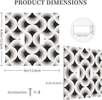 Bvtewkhz Black/White Art Marble 2 Gang Double Toggle Decorative Light Switch Covers Electrical Faceplate Switch Plates for Bathroom Kitchen Home