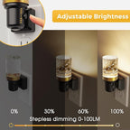 L LOHAS LED Night Light, Dimmable Bubble Night Lights Plug into Wall, 2 Pack Automatic Night Lights Plug in with Auto Light Sensor, Adjustable Brightness 3000K LED Night Light, for Bedroom Hallway Hom