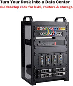 GeeekPi 8U Server Cabinet, 10 inch Server Rack for Network, Servers, Audio, and Video Equipment, DeskPi RackMate T1 Rackmount, 7.87 inch Depth