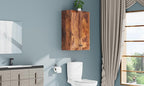 Bathroom Wall Cabinet Over Toilet Storage Cabinet 20x28 inch Brown Medicine Cabinets for Bathroom Storage Cabinet Space Saver with 2 Adjustable Shelves & 2 Doors