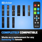 Samsung Replacement TV Remote Compatible with Samsung TV's ONLY (Black) Big Button TV Remote Control, Simplified and Easy to Use (2xAAA Batteries not Included)