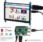 ELECROW 5 Inch Touch Screen Monitor for Raspberry Pi - 800×480 Mini Monitor Touchscreen LCD Display Compatible with Raspberry Pi 5/4/3B+/3B, BB Black, Banana Pi, Jetson Nano, Windows, PC