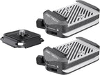 PGYTECH Quick Release Plate & Clamp V2 Kit, Arca Swiss Plate Camera Mount with 1/4" to 3/8" Screw Thread for Sony/Nikon/Fuji/DJI Switch Between Tripod/Monopod/Slider/Stabilizer(Two Clamps+Plate)