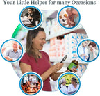 Small-Magnifying-Glass with LED-Light 3X Lighted-Pocket EasY Magnifier -Hand Held Lighted Magnify Glasses for Close Work Reading Books Pill Bottles; Mini Lens for Visually Impaired A Low Vision Aid