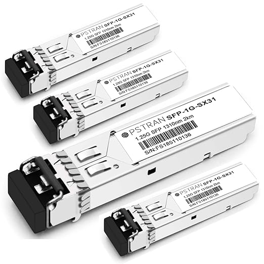 OPSTRAN 1000BASE-SX SFP Optical Transceiver Module Compatible with Dell 1310nm 2km DDM Duplex LC MMF 4 Pack