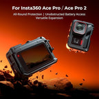 SmallRig Utility Frame Cage for Insta360 Ace Pro 2 / Ace Pro, Supports Horizontal and Vertical Shooting, Action Camera Mounting Frame with Mounting Claw and Cold Shoe for Video Light Microphone - 5000