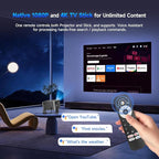 Magcubic Smart Projector 4K Support, Portable Projector with Wifi and Bluetooth, TV Stick Built-in, Auto Focus & Obstacle Avoidance, 650 ANSI, Voice Control, Home Theater Movie Proyector Outdoor