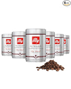 illy Whole Bean Coffee, Intenso Bold Roast, 100% Arabica, Premium Italian Coffee, Ideal for Espresso, Drip, Moka and French Press Brewing, 8.8oz, 6 Pack