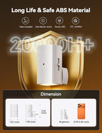 Brightown 2 Pack White Night Lights Plug into Wall, Modern Night Light with Rotating Plug, Dusk to Dawn Sensor, 0-100LM Stepless Dimming Aora Night Light for Hallway Bedroom Bathroom, Pure White
