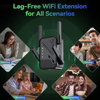 2026 Best WiFi Extender Signal Booster, Internet Extender Covers Up to 13389 Sq.ft for Home, Long Range WiFi Repeater with Ethernet Port, Wireless Router Amplifier Easy Setup,Wide Compatibility
