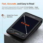 iHealth Accu Blood Pressure Monitor – 4.5" Large LCD(Black), Clinically Accurate, Irregular Heartbeat Alert, Body & Cuff Detection, Bluetooth Sync, Large 8.6"–17" Cuff– Easy for Seniors & Adults