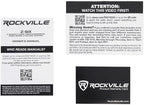 Rockville Z-SIX 300W 6-Zone Audio Zoner 8-Ohm, Multi-Room Control, Dual Source Inputs, Volume Control, for Home and Commercial Audio Systems