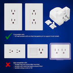 ProofVision Electric Toothbrush Wall Charger for US Socket for Philips 1000 to 7000 Series | Portable Philips Charging Station, Wireless, IPX7 Seal, with 2 Compatible Toothbrush Heads
