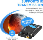 OREI HDMI Extender UltraHD Over Single Cat6/Cat7 Cable 4K @ 60Hz with HDR & IR Control - Up to 165 ft EDID Management