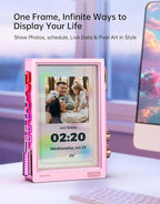 Divoom Times Frame-10.1" WiFi Digital Picture Frame with 64GB, Free App with No Subscription Fees, Supports Uploading Photos/Videos/Calendars/Weather/Sports Scores and Various AI DIY Content
