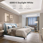 Lepro LED Strip Light, 32.8Ft Dimmable Vanity Lights, 6000K Super Bright LED Tape Lights, 600 LEDs SMD 2835, Strong 3M Adhesive, Suitable for Home, Kitchen, Under Cabinet, Bedroom, Daylight White