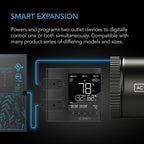 AC Infinity Controller 75 PRO, WiFi Outlet Controller, Independent Programs for Two Devices, Desktop Digital Thermostat with Temperature, Humidity, VPD, & Timer Controls, for Seed Starting Heat Mats