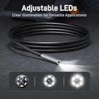 Teslong Ultra-Thin 3.9mm Industrial Endoscope with Lights, 6" IPS Screen Hnadle Borescope Automotive Mechanic Inspection Camera with 6000mAh Battery, 5FT Flexible Waterproof Gooseneck Probe