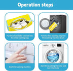 Shoe washing machine bag,2Pack Shoes washing bags,Reusable Slaundry shoes bags for washer and dryer,Laundry bags for shoes for Sturdy Zipper with Hook Design(Yellow)