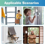 HENDUN Updated Door Alarm for Home Security,Pool Alarm for Kids Safety, House Security Sensor,Door Chime with Delay,Wireless Doorbell Ring When Opened (1)