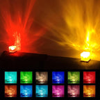 Growalleter Ocean Wave Projector Light, 16 Color Rechargeable Ocean Lamp, with Power Touch Control and Remote Control Luminorthe Cube Lamp, Bringing You Romance and Tranquility(Charge)