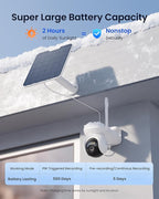 REOLINK Altas PT Ultra - 4K Solar Security Cameras Wireless Outdoor, 500 Days Battery Life, ColorX Night Vision, 360° Pan Tilt Auto Tracking, Dual-Band Wi-Fi 6 Cameras for Home Security