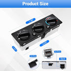 Q21-6119 AC Climate Control Module Compatible with Peterbilt 220 337 348 367 389 520 Trucks A/C Heater Control Panel Switch, Q216119 Air Conditioning Temperature Control Head Unit