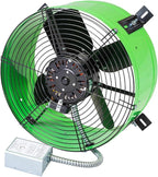 Maxx Air Professional Grade Gable Mount | Power Attic Ventilator, 2.6-Amp 60-Hz Motor and 14-Inch Blade | Quiet Home Attic Fan 1650 CFM | 2500 SQ. FT. (Green)