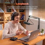 MAONO USB Audio Interface for PC: Interface with XLR Input 24-bit/192kHz Routing Software LOOPBACK ASIO Driver for Recording Music, Home-Studio, Guitar, Podcast, Streaming, DAW(PS22 Lite+PD100S)